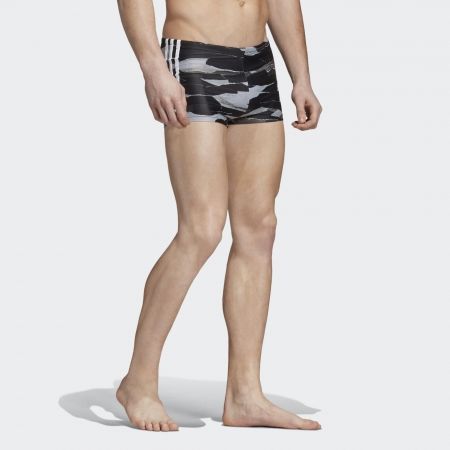 Pánské plavecké šortky - adidas FITNESS 3-STRIPES GRAPHIC SWIM BOXER - 5