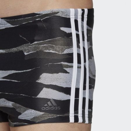 Pánské plavecké šortky - adidas FITNESS 3-STRIPES GRAPHIC SWIM BOXER - 7