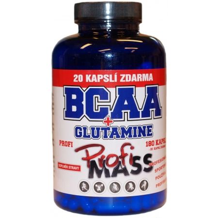 Aminokyseliny - Profimass PROFI BCAA + GLUTAMINE 180+20 KAPSLÍ