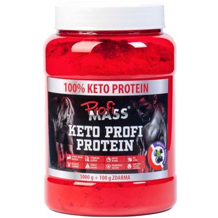 Protein - Profimass KETO PROFI PROTEIN 1000+100G BORŮVKA