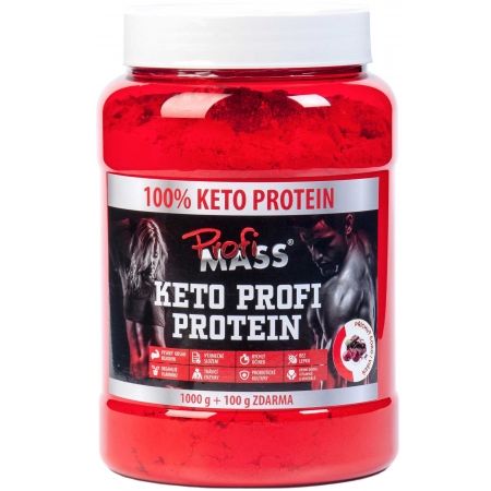 Protein - Profimass KETO PROFI PROTEIN 1000+100G ČOKO/VIŠEŇ