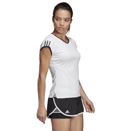 Dámské tenisové triko - adidas CLUB 3 STRIPES TEE - 5