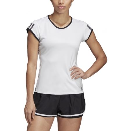 Dámské tenisové triko - adidas CLUB 3 STRIPES TEE - 3