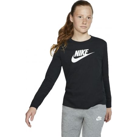Dívčí tričko - Nike NSW TEE LS ESSNT FUTURA HOOK - 1