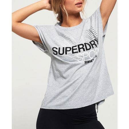 Dámské tričko - Superdry CORE SPLIT BACK TEE - 2