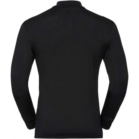 Pánské tričko s dlouhým rukávem - Odlo BL TOP TURTLE NECK L/S HALF ZIP NATURAL - 2