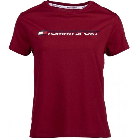 Tommy Hilfiger TEE LOGO CO/EA - Dámské tričko