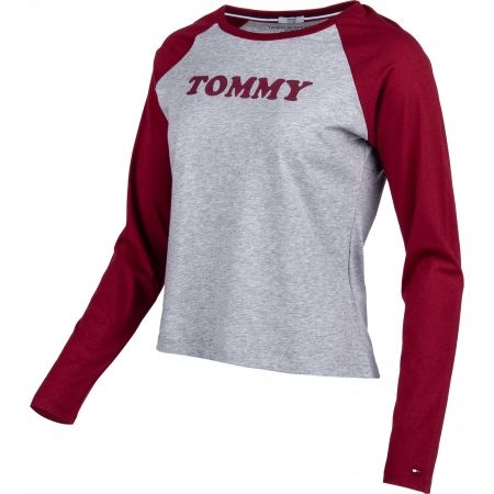 Dámské triko s dlouhým rukávem - Tommy Hilfiger LS TEE SLOGAN - 2