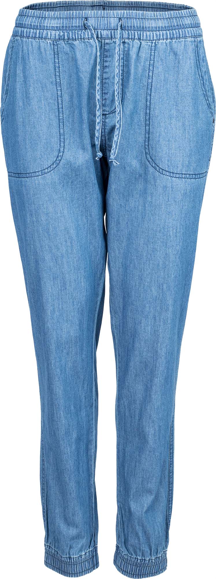 Dámské plátěné kalhoty džínového vzhledu