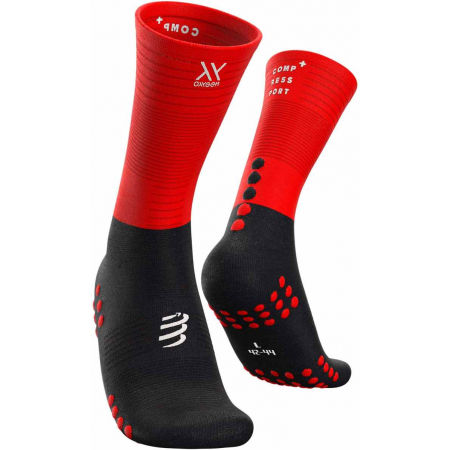 Compressport MID COMPRESSION SOCKS - Vysoké běžecké ponožky